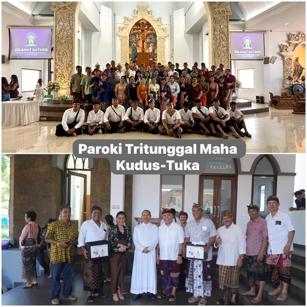Click to show details - Kunjungan Paroki Tritunggal Mahakudus Tuka dalam rangka penggalian dana pembangunan Gereja baru